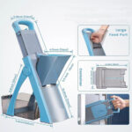 قطاعة ومبشرة يدوية 5 في 1 لتقطيع الخضروات والفاكهة قابلة للطي - الصورة 7