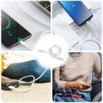 ⁦كابل ايفون يو اس بي سريع تصميم مغناطيسي ملتوي لمنع التلف⁩ - الصورة ⁦7⁩