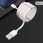 ⁦كابل ايفون يو اس بي سريع تصميم مغناطيسي ملتوي لمنع التلف⁩ - الصورة ⁦4⁩