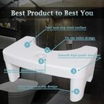 ⁦كرسي تواليت لوضعية مريحة قابل للطي لسهولة التخزين⁩ - الصورة ⁦2⁩