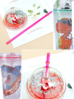 ⁦مج اكليريك 500 مللي بشاليموه مناسب للمشروبات المثلجة مزين باشكال كرتونية⁩ - الصورة ⁦3⁩