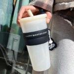 ⁦مج زجاج 650 ملي بيد و شاليموه لشرب العصائر والمشروبات الساخنة⁩ - الصورة ⁦4⁩