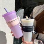 ⁦مج زجاج 650 ملي بيد و شاليموه لشرب العصائر والمشروبات الساخنة⁩ - الصورة ⁦6⁩