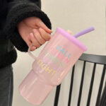 ⁦مج زجاج 900 ملي بيد و شاليموه لشرب العصائر والمشروبات الساخنة⁩ - الصورة ⁦6⁩