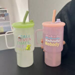 ⁦مج زجاج 900 ملي بيد و شاليموه لشرب العصائر والمشروبات الساخنة⁩ - الصورة ⁦7⁩