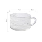 ⁦مج زجاج كريستال منقوش 400 ملي بيد لتقديم الزبادي و الكورن فليكس⁩ - الصورة ⁦6⁩