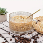 ⁦مج زجاج كريستال منقوش 400 ملي بيد لتقديم الزبادي و الكورن فليكس⁩ - الصورة ⁦3⁩