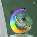 ⁦مروحة مكتب ليد بتصميم مبتكر ب 3 سرعات تهوية مختلفة تعمل بالشحن⁩ - الصورة ⁦9⁩