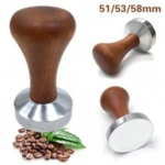 ⁦مكبس اسبريسو ستانلس ستيل بمقبض خشبي⁩ - الصورة ⁦7⁩