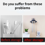 ⁦هوك شكل شماعة لحامل فرش الاسنان بلصق دبل فيس للتعليق⁩ - الصورة ⁦6⁩