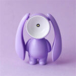 ⁦وناسة مكتب ميني شكل أرنب باضاءة ورم تعمل بالبطارية⁩ - الصورة ⁦4⁩