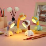 وناسة مكتب ميني شكل جرو باضاءة ورم ليلية تعمل بالبطارية