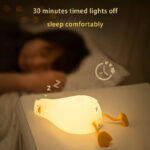 ⁦وناسة ميني شكل بطة بالوان اضاءة مختلفة من السيليكون⁩ - الصورة ⁦3⁩