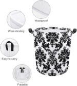 باسكت غسيل ووتر بروف من القماش بسعة كبيرة قابل للطي 50 سم - الصورة 6