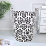 باسكت غسيل ووتر بروف من القماش بسعة كبيرة قابل للطي 50 سم - الصورة 7