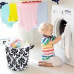 باسكت غسيل ووتر بروف من القماش بسعة كبيرة قابل للطي 50 سم - الصورة 3