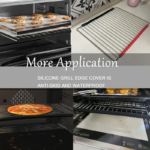 ⁦حامي رف الفرن السيليكون مقاوم للحرارة اثناء الطهي _ قطعتين⁩ - الصورة ⁦8⁩