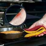 حامي رف الفرن السيليكون مقاوم للحرارة اثناء الطهي _ قطعتين