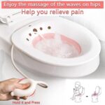 ⁦حوض تواليت لعمل حمام دافئ ولعلاج البواسير وفترة ما بعد الولادة مع شطاف محمول⁩ - الصورة ⁦3⁩