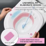 ⁦حوض تواليت لعمل حمام دافئ ولعلاج البواسير وفترة ما بعد الولادة مع شطاف محمول⁩ - الصورة ⁦4⁩