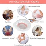 ⁦حوض تواليت لعمل حمام دافئ ولعلاج البواسير وفترة ما بعد الولادة مع شطاف محمول⁩ - الصورة ⁦5⁩