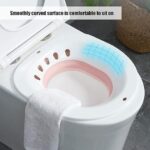 ⁦حوض تواليت لعمل حمام دافئ ولعلاج البواسير وفترة ما بعد الولادة مع شطاف محمول⁩ - الصورة ⁦7⁩