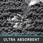 ⁦دواسة حمام مقاس 40 * 60 سم من القطيفة الناعمة مانعة للانزلاق باللون الرمادي⁩ - الصورة ⁦5⁩