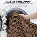 ⁦دواسة حمام وبانيو مقاس 40 * 60 سم من القطيفة الناعمة مانعة للانزلاق والامتصاص⁩ - الصورة ⁦3⁩