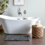 ⁦دواسة حمام وبانيو من القطيفة الناعمة مانعة للانزلاق مقاس 50 * 80 سم⁩ - الصورة ⁦7⁩