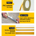 شريط ديكور  20 متر ذاتي اللصق لفواصل الأرضيات والحوائط والسقف - الصورة 8