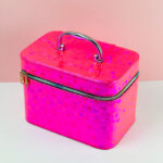 شنط ميكاب لتنظيم أدوات التجميل 3 قطع  تصميم أنيق باللون الفوشيا - الصورة 6