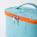 ⁦شنطة ميكاب وادوات تجميل وتربروف مقسمة من الداخل محمولة للسفر⁩ - الصورة ⁦5⁩