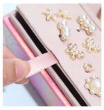 صندوق جلد بمرآة لتنظيم الإكسسوارات والمجوهرات بغطاء محكم الغلق - الصورة 4