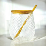 ⁦طقم برطمانات زجاج 3 قطع للتوابل مع قاعدة خشب 350 مللي⁩ - الصورة ⁦6⁩