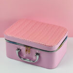 طقم  شنط لتنظيم وحمل ادوات الميكاب ب 3 احجام مختلفة من الجلد - بينك - الصورة 2