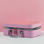 طقم  شنط لتنظيم وحمل ادوات الميكاب ب 3 احجام مختلفة من الجلد - بينك - الصورة 7