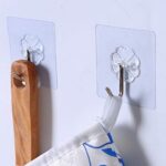 طقم هوك 2 قطع لتعليق ادوات المطبخ والحمام لاصق