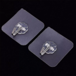 طقم هوك 2 قطع لتعليق ادوات المطبخ والحمام لاصق - الصورة 4