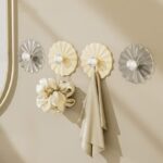 طقم هوك  3 قطع شفاف بلزق دبل فيس لتعليق الاكسسورات والملابس