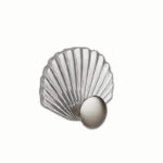 ⁦طقم هوك شفاف 3 قطع علي شكل صدفة بلزق دبل فيس لتعليق الاكسسورات والملابس⁩ - الصورة ⁦2⁩