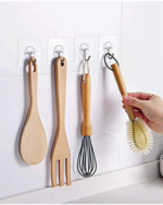 طقم هوك 6 قطع مرن لاصق لتعليق الملابس والاكسسوارات