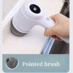 ⁦فرشة تنظيف دوارة بـ 5 رؤوس مختلفة مع شاشة ديجيتال ومنفذ يو اس بي لتنظيف الأطباق والأكواب⁩ - الصورة ⁦9⁩