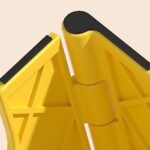 كرسي أطفال شكل ليمونة قابل للطي بيد لسهولة حمله - الصورة 5