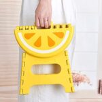 كرسي أطفال شكل ليمونة قابل للطي بيد لسهولة حمله - الصورة 8