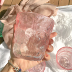 ⁦كوباية زجاج كريستال جليدي مموج 230 مللي⁩ - الصورة ⁦2⁩