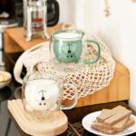 ⁦مج زجاج دبل شكل دبدوب 250 ملي لشرب النسكافيه والكابتشينو⁩ - الصورة ⁦7⁩