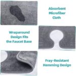 ⁦مفرش حنفية من المايكروفايبر للحفاظ علي سطح حوض المطبخ والحمام جاف ونظيف⁩ - الصورة ⁦7⁩