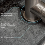 ⁦مفرش حنفية من المايكروفايبر للحفاظ علي سطح حوض المطبخ والحمام جاف ونظيف⁩ - الصورة ⁦4⁩