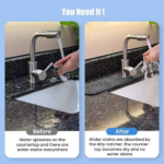 ⁦مفرش حنفية من المايكروفايبر للحفاظ علي سطح حوض المطبخ والحمام جاف ونظيف⁩ - الصورة ⁦9⁩