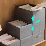 ⁦منظم ملابس مقسم ل 8 خانات لتنظيم الملابس داخل الادارج والدواليب قابل للطي⁩ - الصورة ⁦5⁩